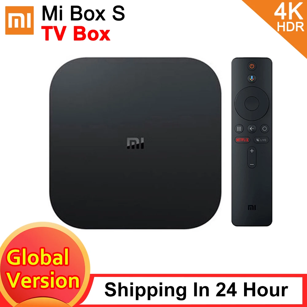 Оригинальная ТВ приставка Xiaomi Mi S глобальная версия 4K HDR Android Потоковое