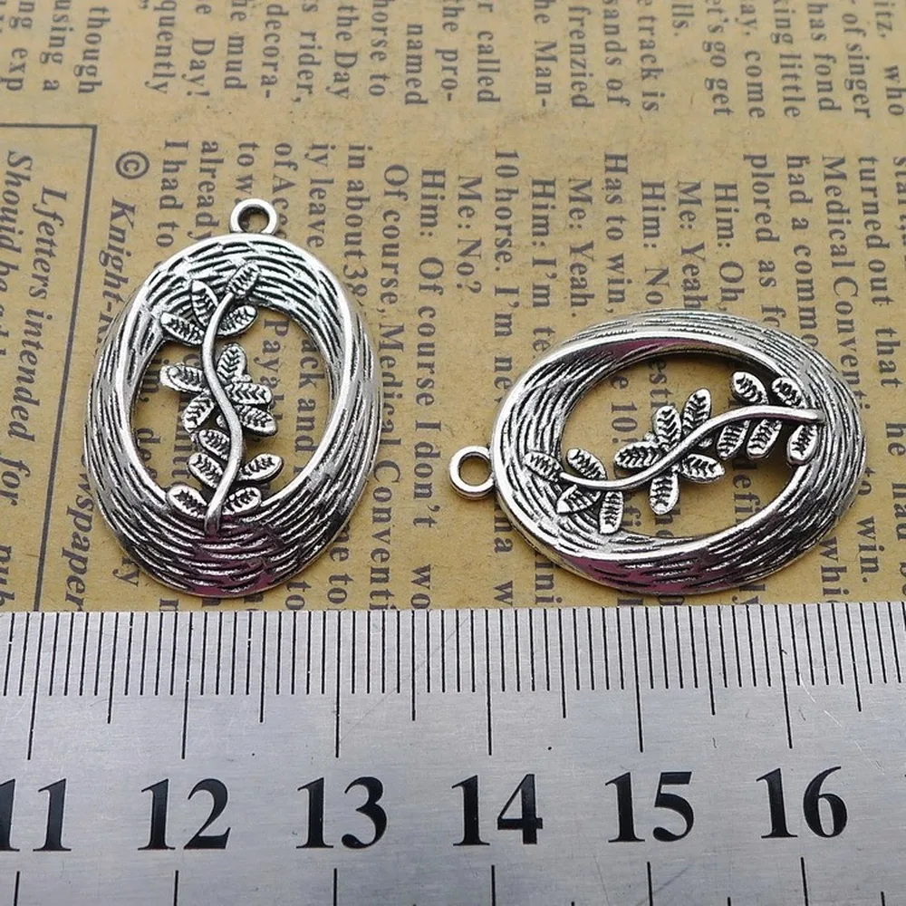 

100pcs Life Tree Charms 21mm x 30mm DIY Jewelry Making Pendant antique silver color