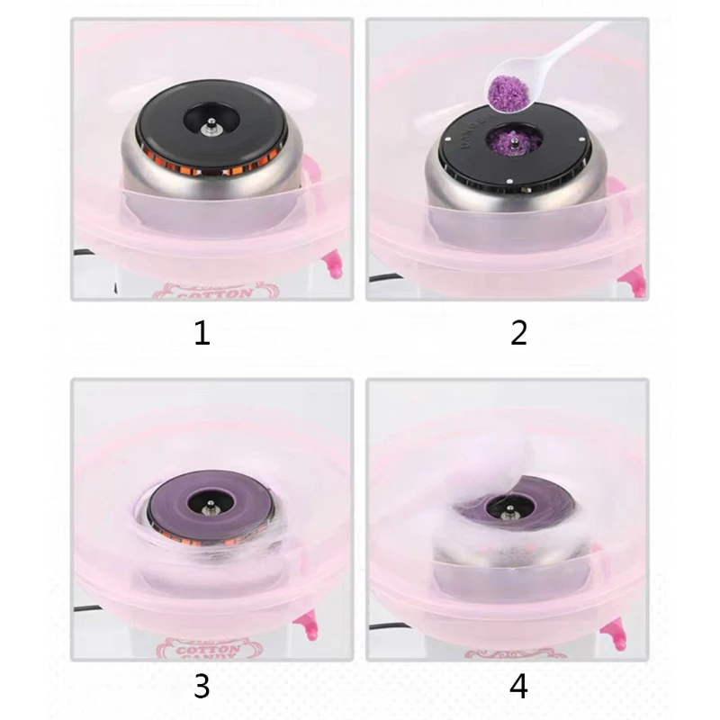 

Retro Trolley Cotton Candy Machine Fashion Mini Candy Floss Maker Home Machine