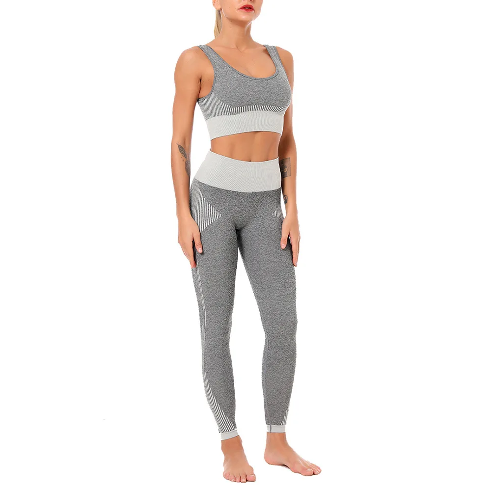 

Leggings 2021 European And American Ins Hot-Selling Yoga Clothes Seamless Fitness Suit hip-Lifting Yoga Pants Sports Suit