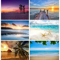 summer tropical sea beach palms tree photography background natural scenic photo backdrops photograph studio props 21930 hjk 02