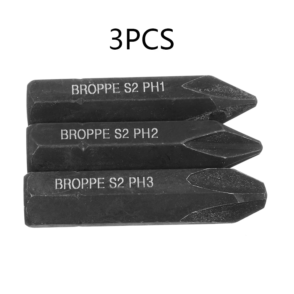 

3pcs Screwdriver Bits 36mm Hex Shank Cross Impact PH1/PH2/PH3 Brand new