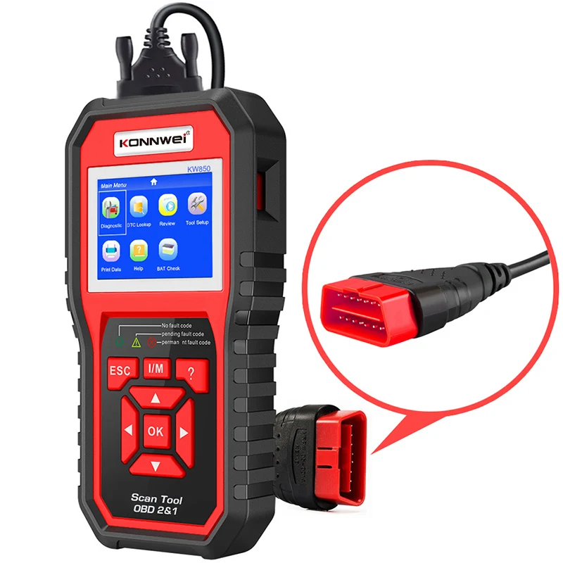 KONNWEI KW850 тестер батареи Автомобильный диагностический универсальный OBD