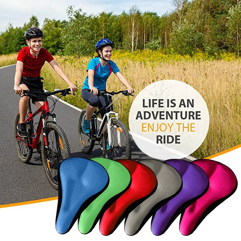 Универсальная Нескользящая Удобная подушка для седла велосипеда буфер сиденья