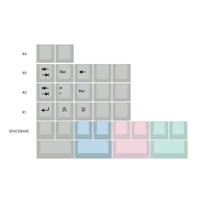 Дополнительные колпачки для клавиш EnjoyPBT Grayscale | Компьютеры и офис