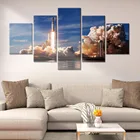 Картина на холсте, настенный плакат для украшения дома, плакаты и принты, запуск ракеты, сокол, космические картины, домашний декор
