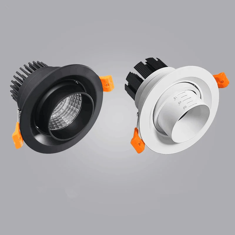 

Dimmable Embedded Zoom 15-60 degrees COB 8W12W 15W 20W Background wall LED downlight Indoor light