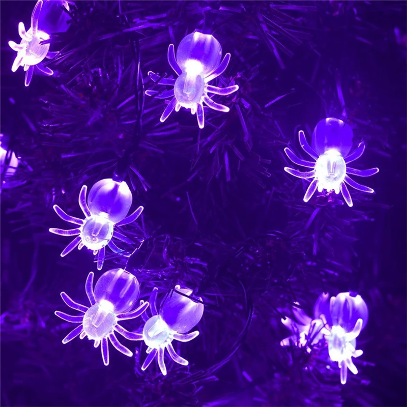 

6 Sets Halloween Bat Spider Lights String Lamp Holiday Party Decoration String Light Battery Operated Wholesale X2