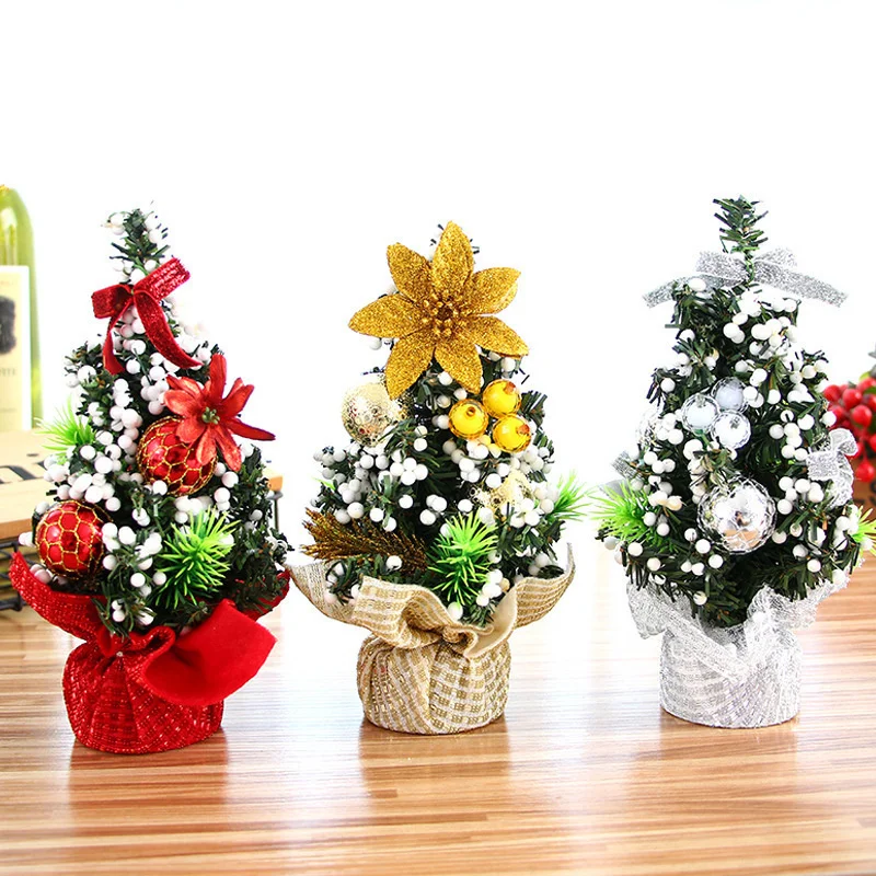 

Christmas Tree 20cm Mini Christmas Set Tree Tabletop Decoration Children's Gift Christmas Tree Small Decoration