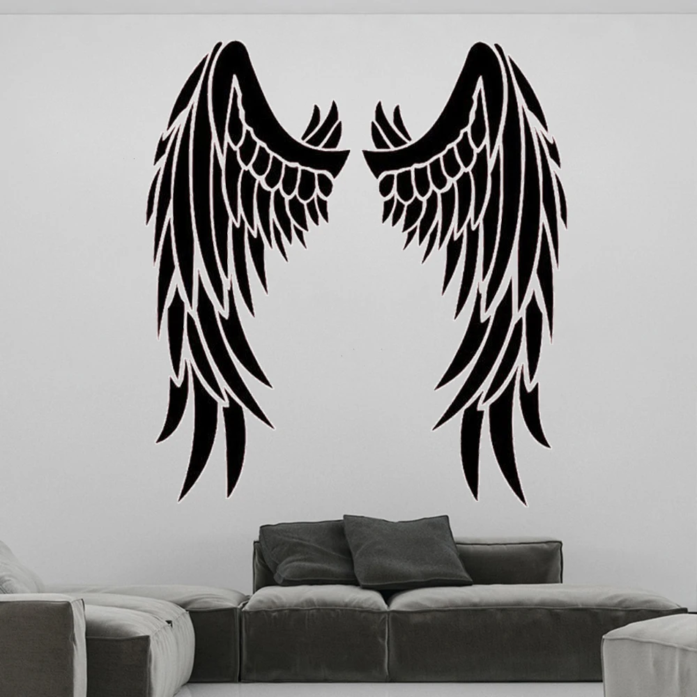 

Angel Wings Inspirational Vinyl Decals Poster Car Window Heaven Religious Ideas Decor Bedroom Art Stickers Murals DW10324
