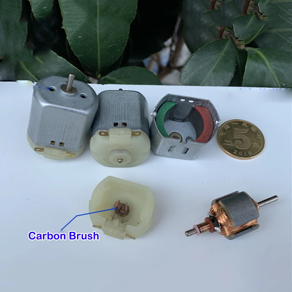 Высокоскоростной мощный магнитный двигатель с угольной щеткой 3 в 5 В 6 18500 об./мин.