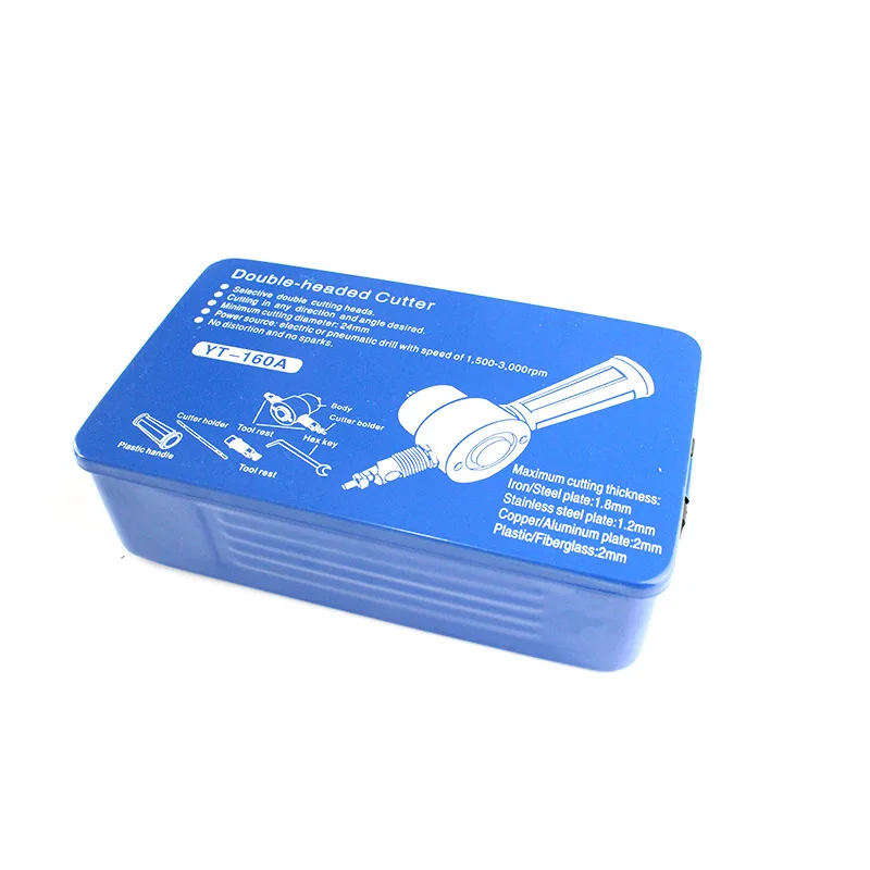 

1 Set Metal Cutting Double Head Sheet Nibbler Saw Cutter Tool Sets Drill Attachment Cutting Tools Accessories