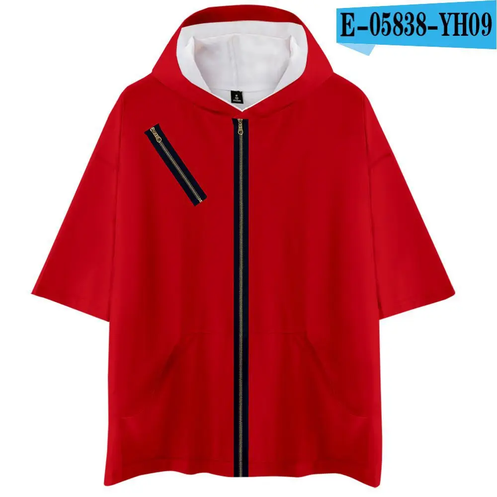 

La Casa De Papel 3D T Shirt Women Men Money Heist Harajuku Short Sleeve Hooded Funny Tshirt Streetwear Hip Hop Cosplay Costume