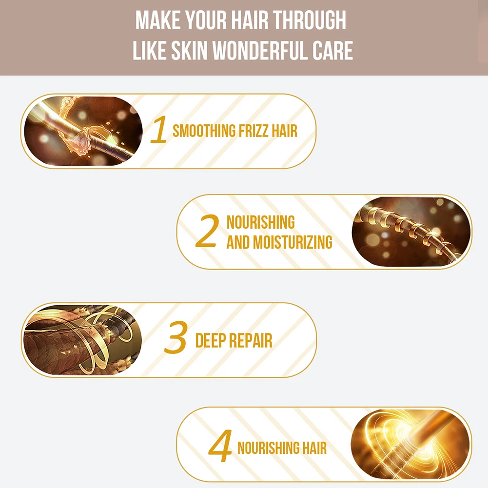 

50 Ml Hair Care Mask Reduce Split Ends Prevent Hair Loss Natural Coconut Moisturizing Hair Masque And Treatment Repair Dryness