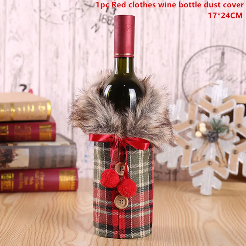 Red winebottle cover Рождественские украшения для дома 4 м Мерцающие Звезды бумажные гирлянды Рождественская елка кулон год подарок Noel Deco Navidad украшения - Цвет: Red winebottle cover