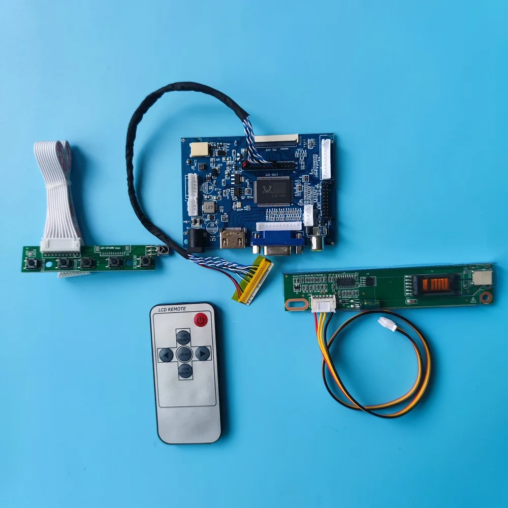 

2AV LCD remote Controller Board kit VGA Work For 14.1inch 1024×768 LTN141XB/B141XG05 LCD Screen LED panel display