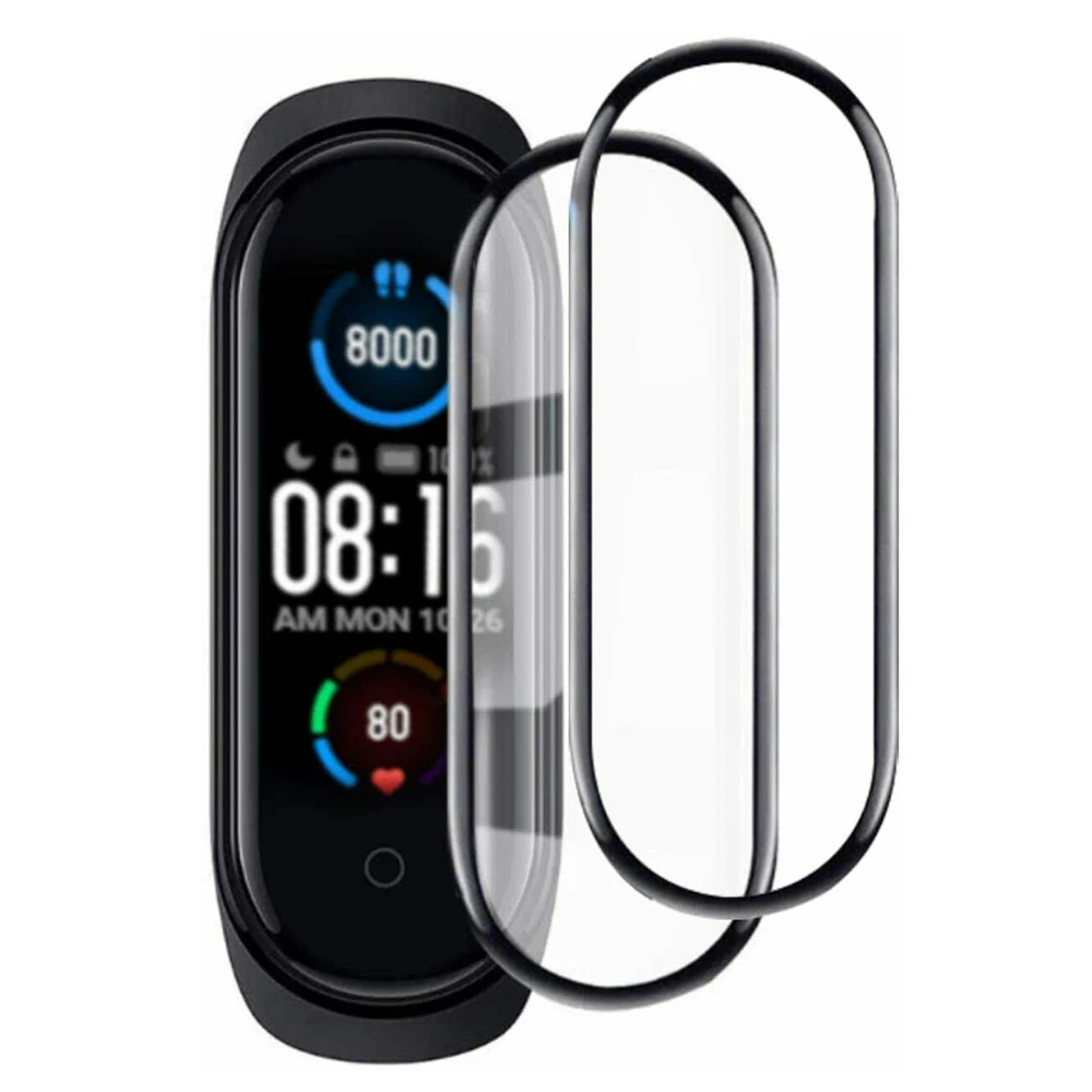 

3D полноэкранная пленка для Xiaomi Mi Band 5 4 с защитой от отпечатков пальцев, HD защитная пленка для часов Miband 5 4