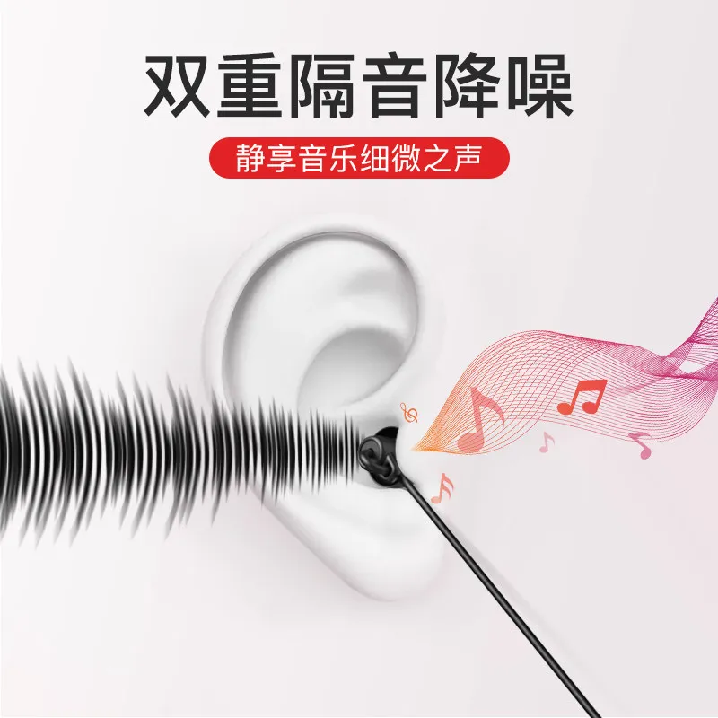 Type C In-Ear Earbud Wired Noise Reduction Stereo Cord Earphone Headset 3.5mm for iPhone Samsung Xiaomi Huawei MP3 MP4 | Электроника