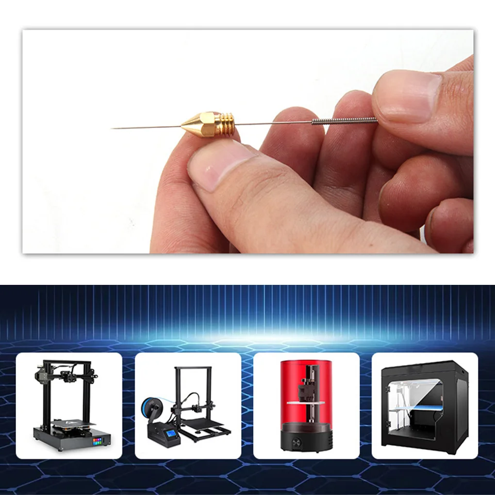 

10pcs For Ender 3 CR 10 CR10 Creality MK8 Nozzle 3D Printer Parts Brass J Head Extruder Print Head Copper Nozzle 1.75 3mm