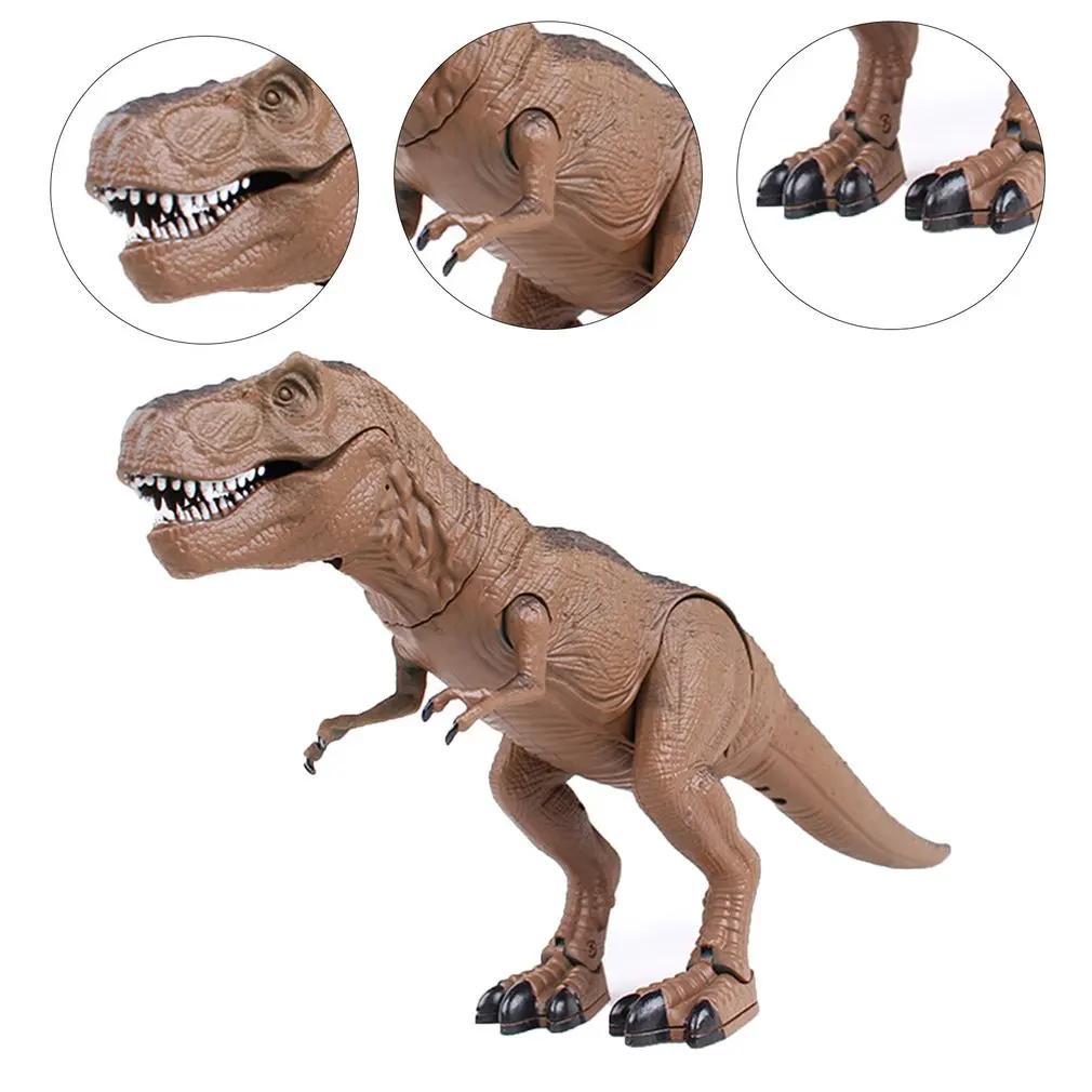 

Игрушка с дистанционным управлением инфракрасный динозавр с дистанционным управлением темно-серый имитация тираннозавра Рекс движение и ...