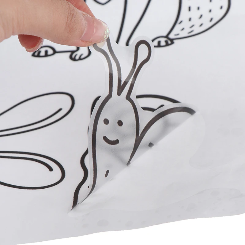 Новые Мультяшные животные наклейки на стену стеснительный медведь лиса детская