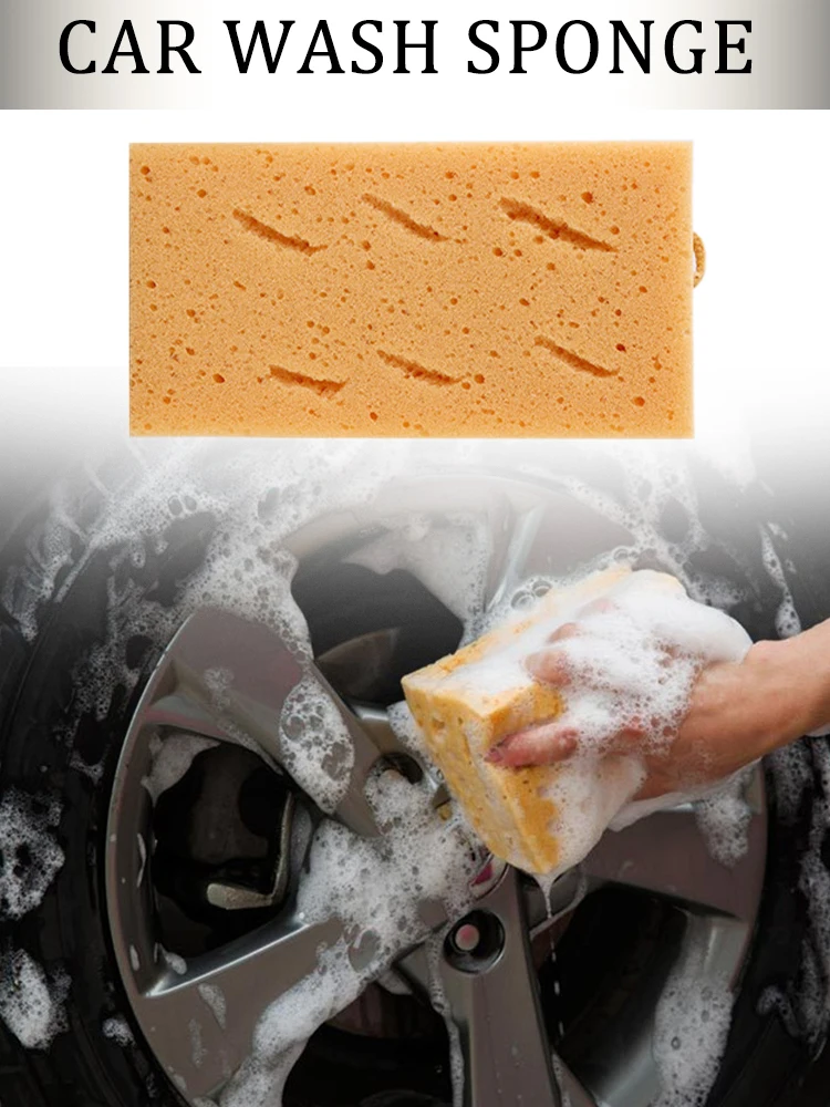 

Car Wash Sponge Extra Large Cleaning Honeycomb Coral Car Yellow Thick Sponge Block Car Supplie Auto Wash Clean Tools Absorbent