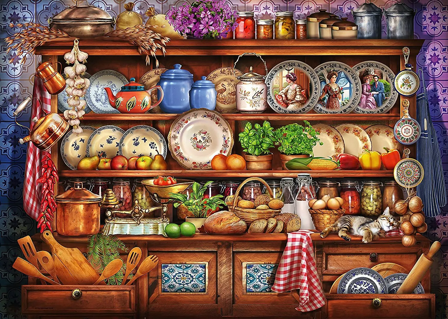 

JMINE Div 5D Kitchen Food Full Diamond Painting cross stitch kits art High Quality Cooking 3D paint by diamonds
