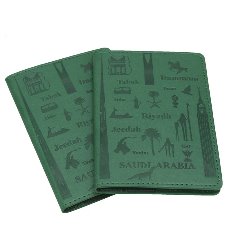 

Saudi Arabia Passport Book Israel Passport Case Shell Embossed Middle East Passport Holder City Pattern