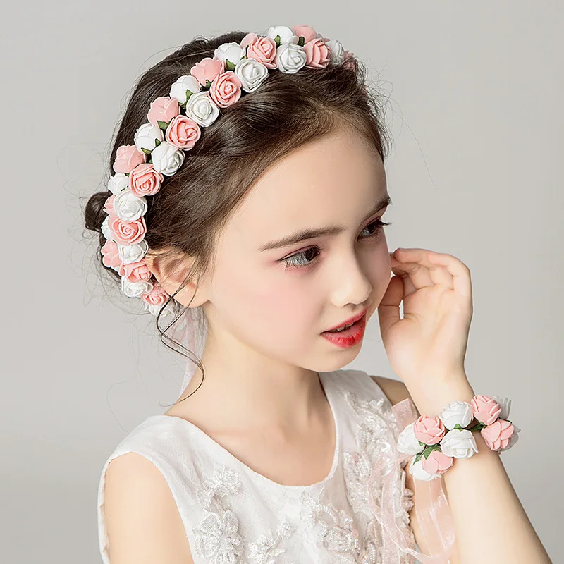 Женская Цветочная Гирлянда для волос аксессуар волос|Аксессуары девочек| |