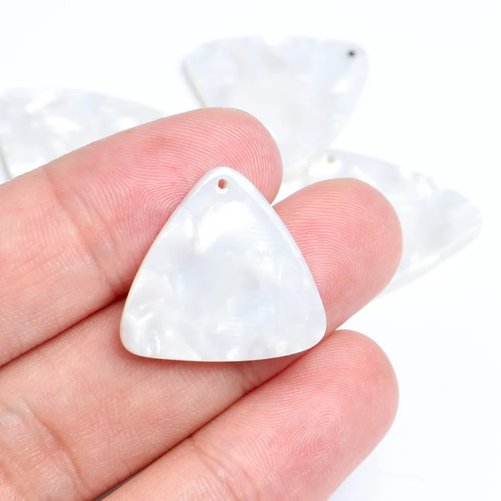 Tortoise Shell Earring Charms,Acetate Stick Charms,Triangle Shaped pendant,Triangle Shaped Earrings Part, 22mm x 24mm,ACE202