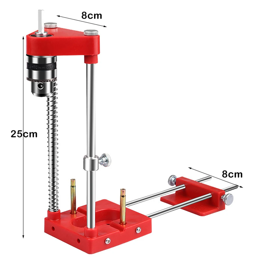 

Woodworking Drill Locator Convenient Labor Saving Alloy Steel Woodworking Drilling Template Guide Tool For Home