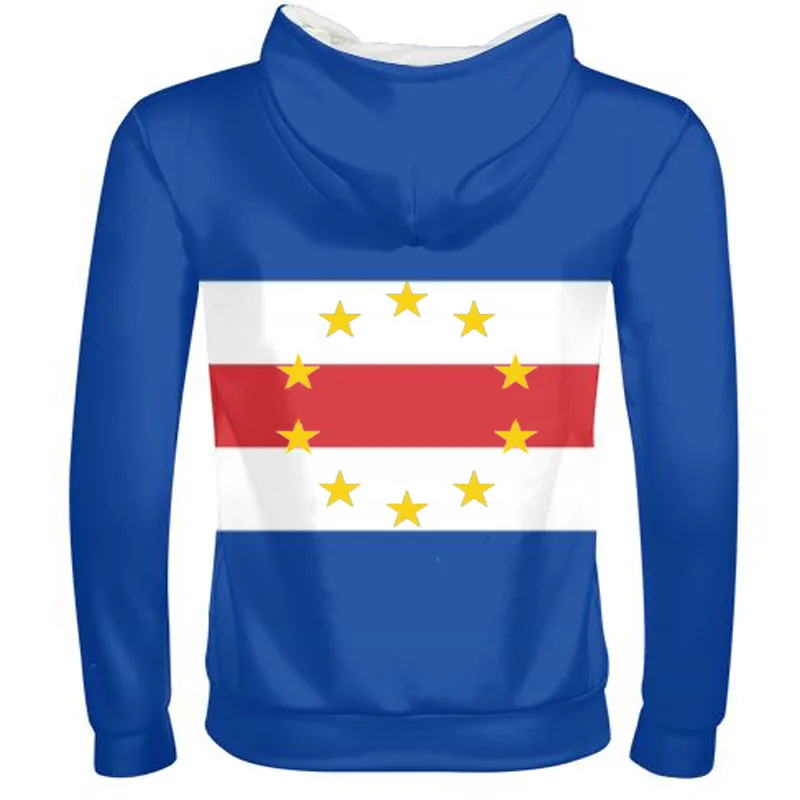 CAPE VERDE male custom made name number country zipper sweatshirt nation flag cv portuguese college print photo island clothes | Мужская