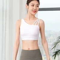 2021 women new sexy backless gym sport bra top vest type jogger dance yoga bra shockproof sexy beautiful back fitness workout