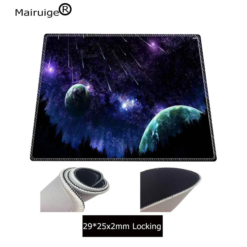 Игровые коврики Mairuige для игр в космосе фиолетовый большой коврик мыши с