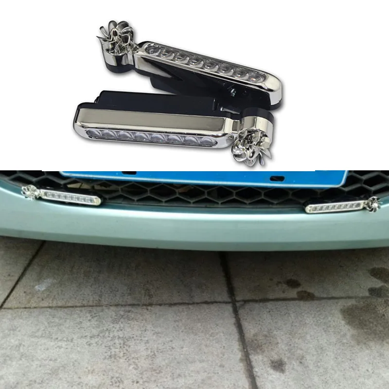 8 шт. светодиодный ветер Мощность ed Автомобильные дневные ходовые огни