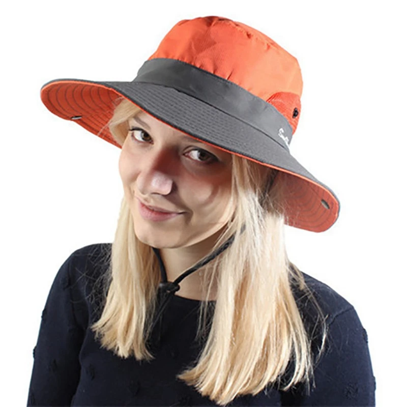 

Spring and summer waterproof quick-drying fisherman hat Fashion Embroidery Bucket Hat Outdoor Sports Sun Hat Beach Fishing Cap