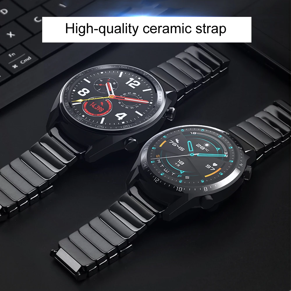 

20 22mm watch correa for amazfit bip gts strap Ceramics pulseira for samsung galaxy watch 46mm active 2 huawei watch gt 2e band