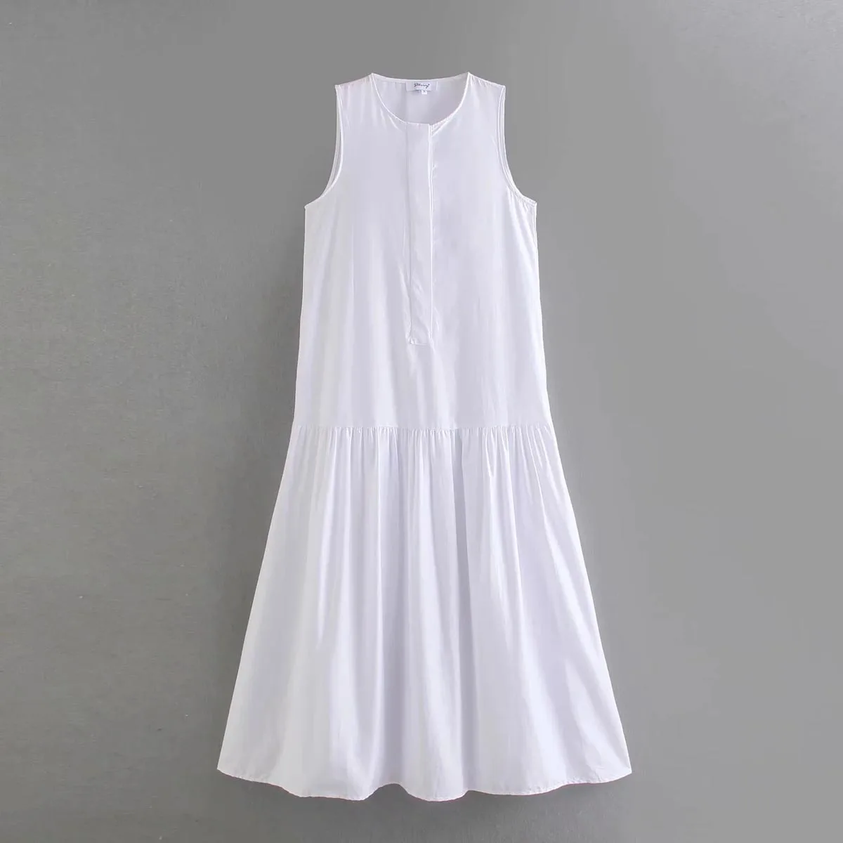 

Vintage Jewel Neck Sleeveless Maxi Cami Dresses DLQZ1445