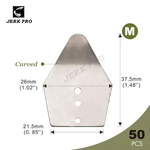 JERK PRO 50PCS Size M Dancer Jig Blade Chatter Bait Style Blades Fishing Lure Parts Angler’s Tackle Craft JERK PRO 50PCS Size M Dancer Jig Blade Chatter Bait Style Blades Fishing Lure Parts Angler’s Tackle Craft
