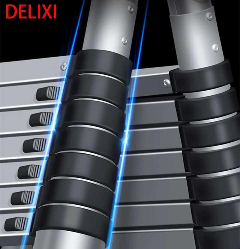 Складная телескопическая лестница DELIXI многофункциональная из алюминиевого