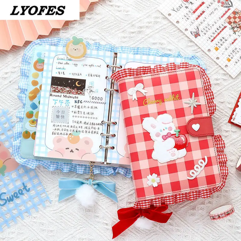 Милый блокнот журнал планировщик дневник Милая Мини папка органайзер с листьями