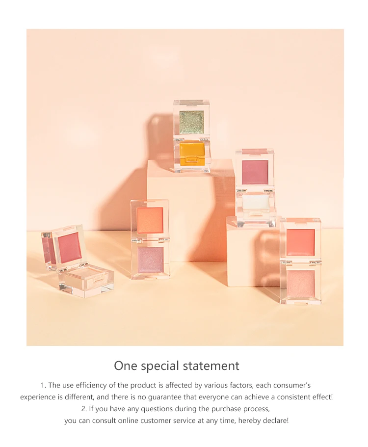 1 шт. CVZ кубик льда двухцветные глянцевые Румяна все-в-одном многоцелевые обрезки