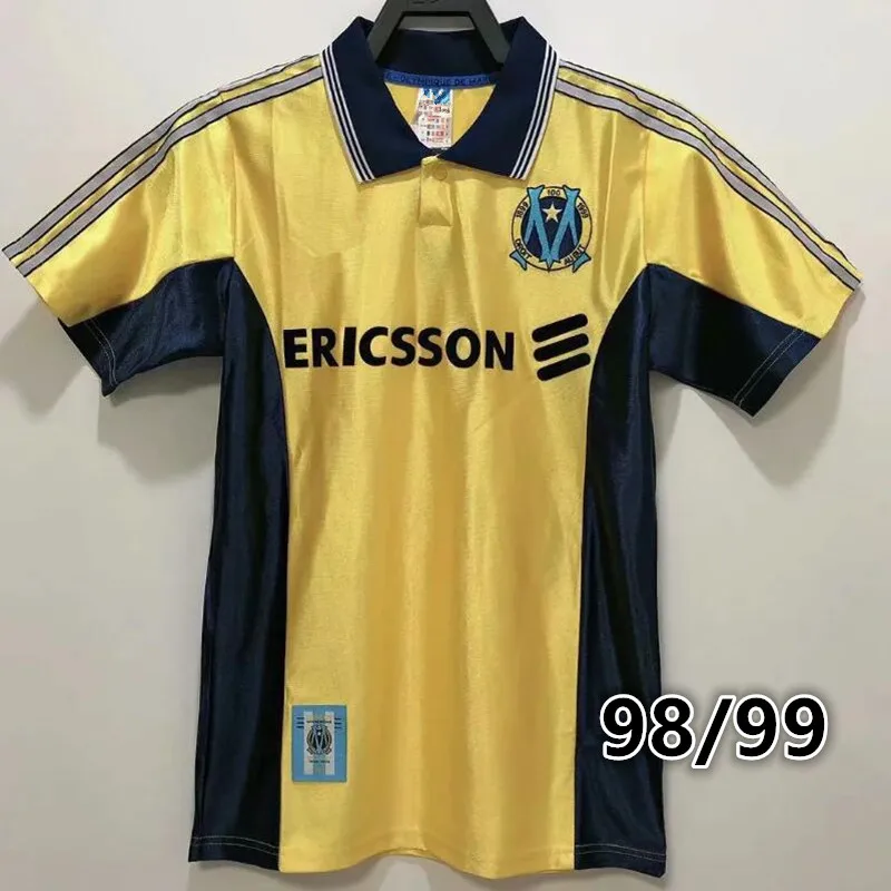 

Retro shirt 1992 1993 Marseille shirt WADDLE BOLI PAPIN PELE STOJKOVIC DESAILLY DESAILLY DESCHAMPS Top Quality adult shirt
