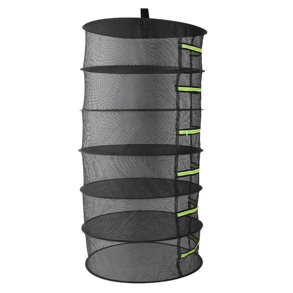 

Drying Rack Drying Net Fabrics Hanger Folding Outdoors Practical Creativity Dryer Mesh Herbs Plants Tool Accessory Zippers