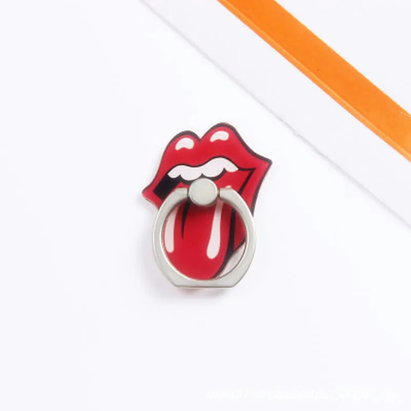 Мобильный телефон с красными губами держатель для помады кольцо пальцев