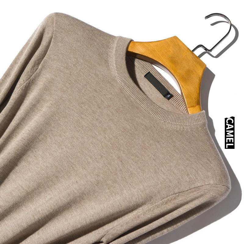 Модная тонкая трикотажная одежда милый свитер цвета хаки мужской повседневный