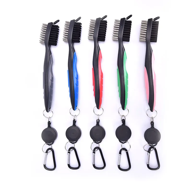 

New Golf Club Brush Golf Groove Cleaning Brush 2 Sided Golf Ball Groove Cleaner Kit Cleaning Tool Golf Accessories Putter Wedge