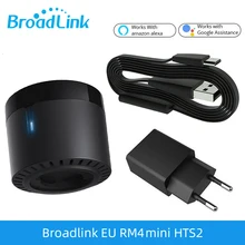 Broadlink RM4 Remote Control Pintar Mini IR Pengendali Wifi HTS2 Sensor Kelembaban Suhu IFTTT Bekerja dengan Alexa Google Home