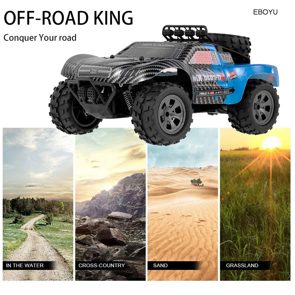 EBOYU 1885B Радиоуправляемый автомобиль 2 4 ГГц 1/18 2WD большое колесо внедорожник