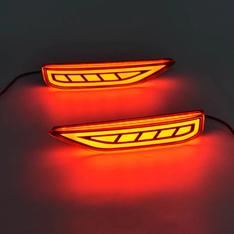 LED Light Guide Rear Bumper Brake Lights Night Driving DRL Case for Mitsubishi Xpander Sport 2017+ | Автомобили и мотоциклы